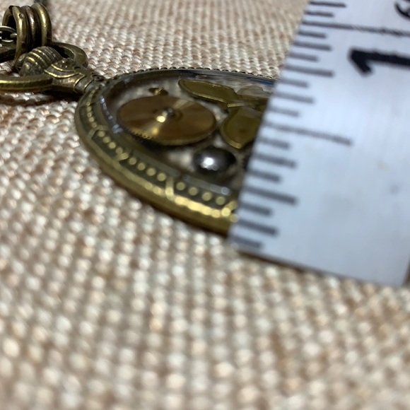 Steampunk Butterfly Gears 30” Necklace One of a kind Handmade unique - Picture 8 of 8